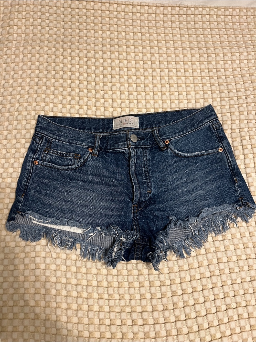 We The Free Denim Frayed Hem Women's Jean Shorts